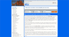 Desktop Screenshot of hotelmilanitaly.net